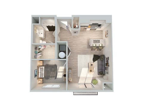 2 bed 2 bath at Park Lamont Townhomes Apartments, Ohio